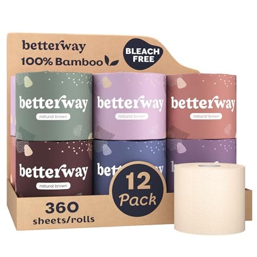 Betterway Unbleached Bamboo Toilet Paper