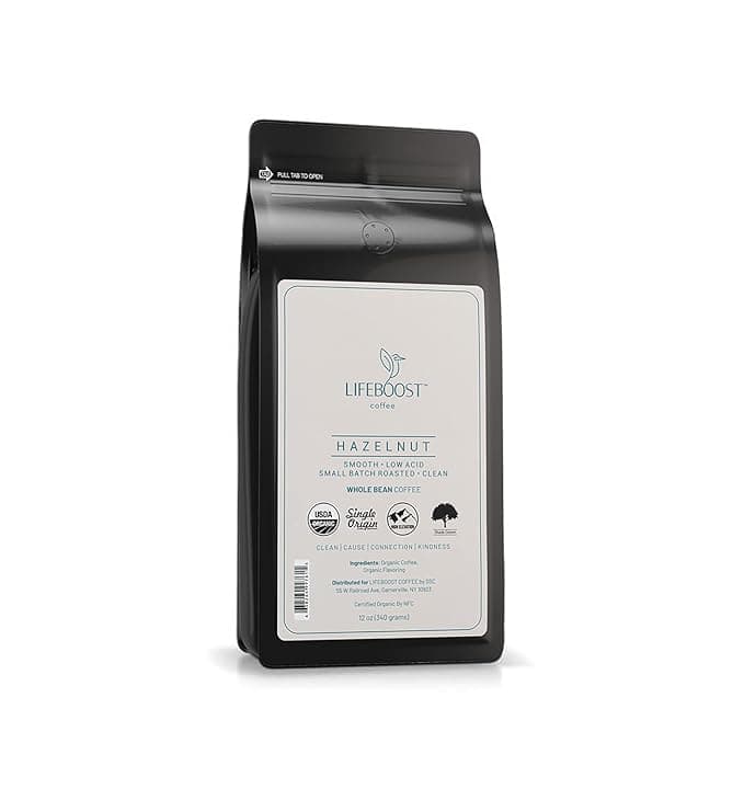 Lifeboost Hazelnut Whole Bean Coffee