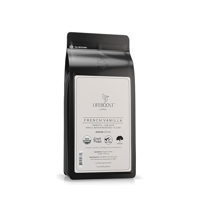 Lifeboost French Vanilla Ground Coffee