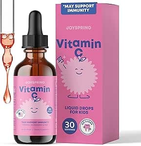 JoySpring Vitamin C and Zinc for Kids, Elderberry Liquid Supplement