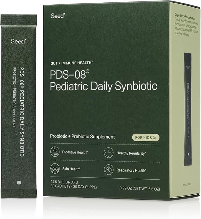 Seed PDS-08 Pediatric Daily Synbiotic - Fiber-Based Prebiotic &...