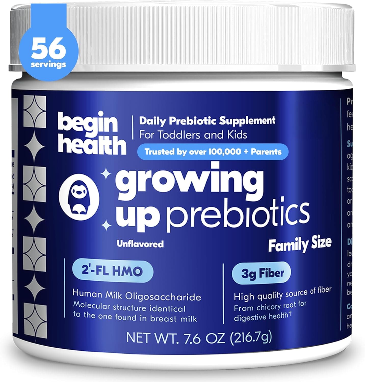 Begin Health Growing Up® Prebiotics for Kids