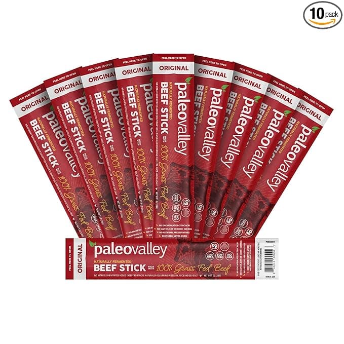 Paleovalley 100% Grass Fed Original Beef Sticks