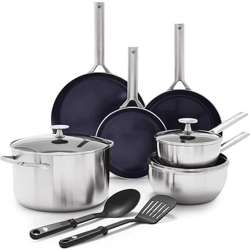 Triple Steel Diamond-Infused Ceramic Nonstick 11-Piece Set