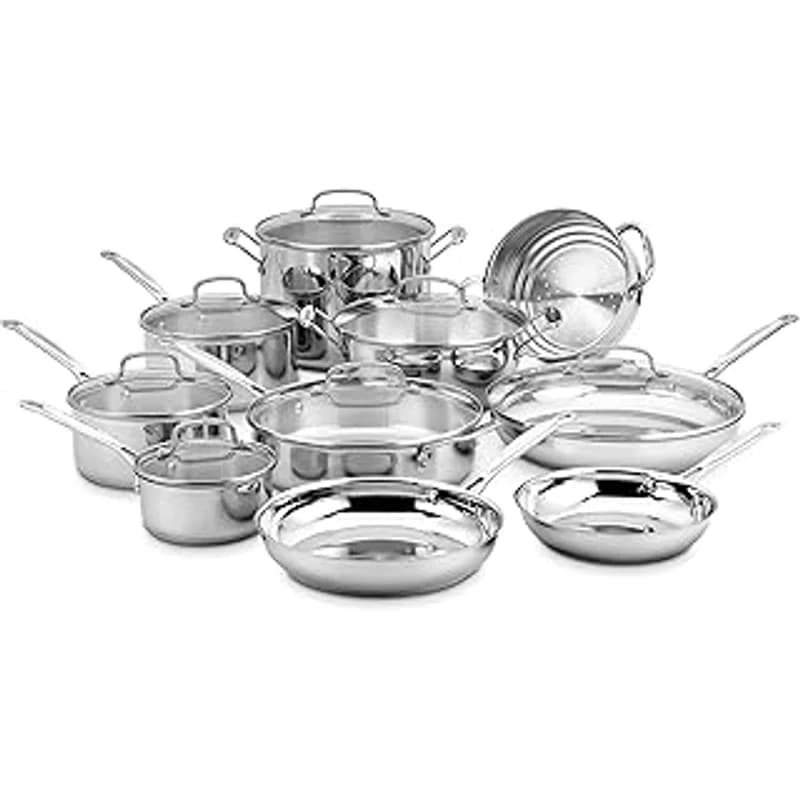 Chefs Classic Stainless Steel 17-Piece Set