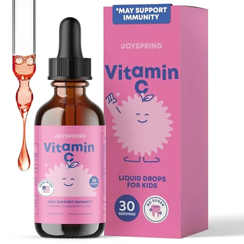 JoySpring Vitamin C Zinc Elderberry Kids Supplement