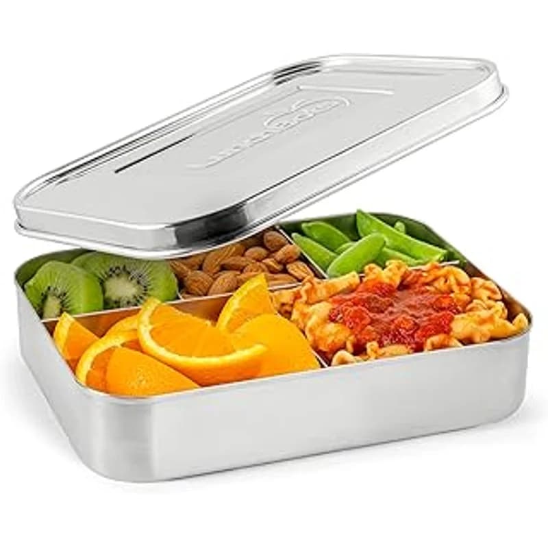 LunchBots Quad Stainless Steel Lunch Container