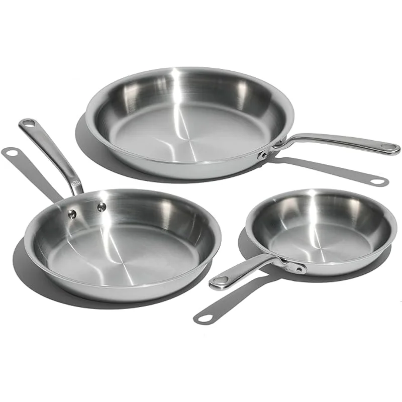10-Piece Stainless Clad Cookware Set