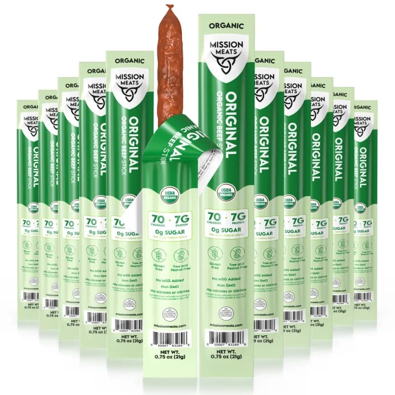 Organic Grass Fed Beef Sticks