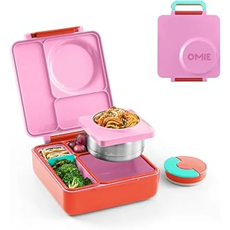OmieBox Bento Box with Thermos for Kids