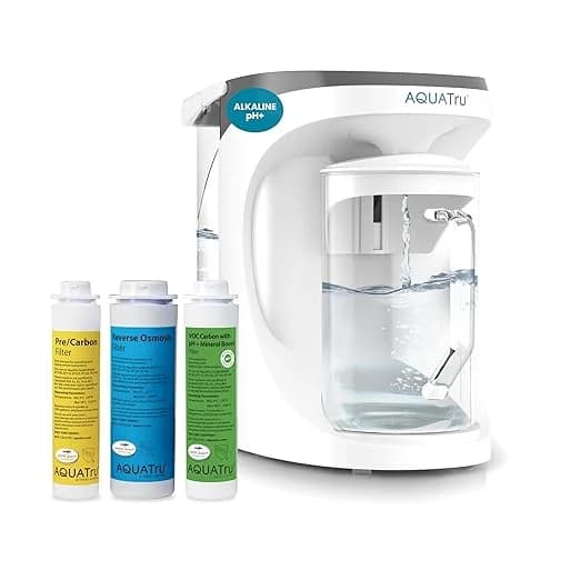 AquaTru Carafe Countertop Reverse Osmosis Water Filter (Glass)