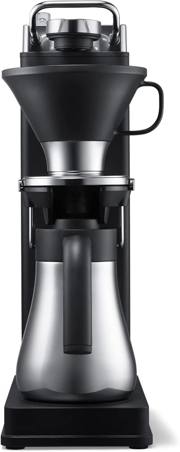 BALMUDA The Brew, Automatic Pour Over Coffee Maker, Clear Brewing Method, Stainless Steel & Matte Black, 3 Modes, US Version