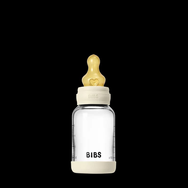 BIBS Glass Baby Bottle (Latex Nipple)