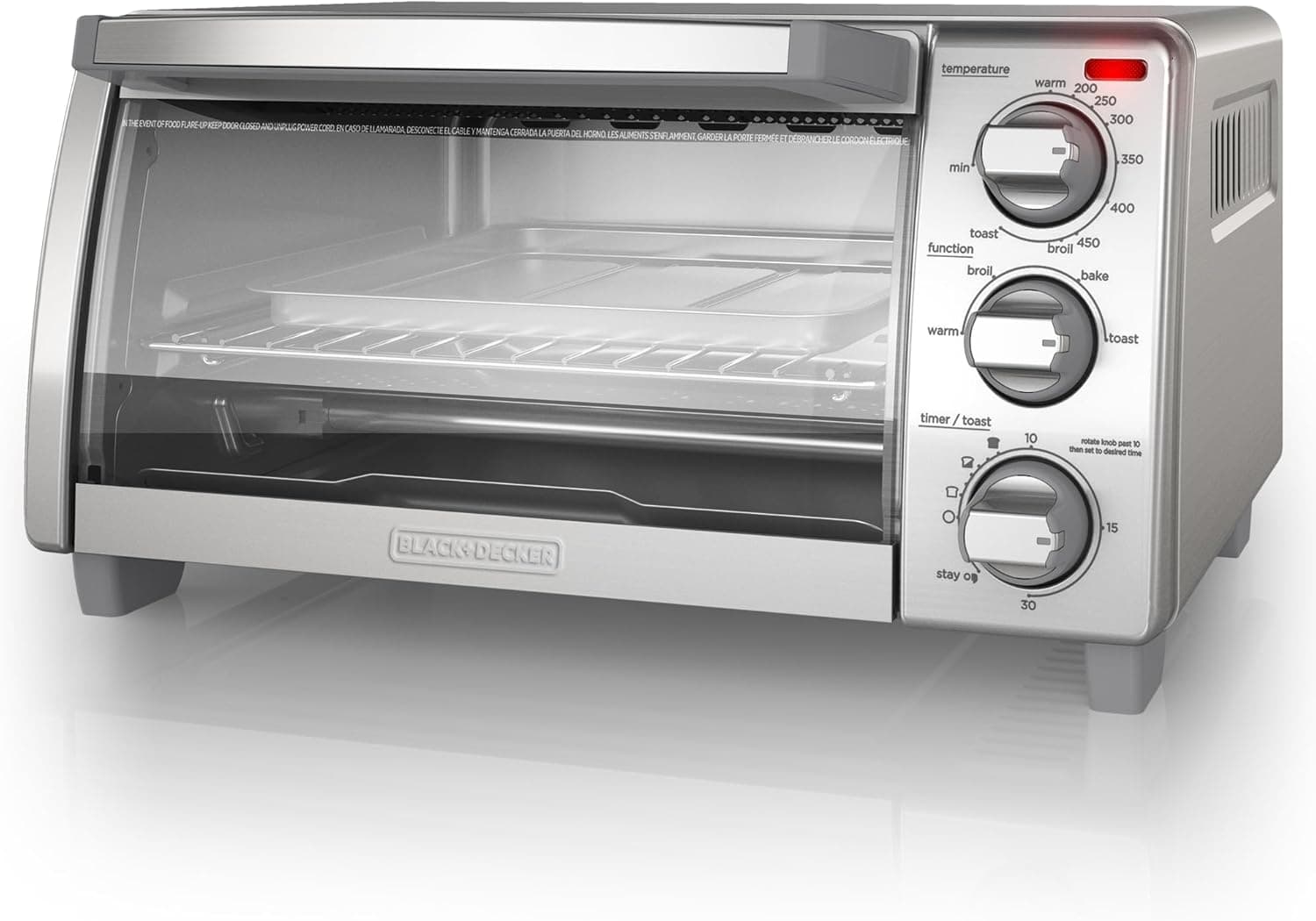 BLACK+DECKER 4-Slice Toaster Oven