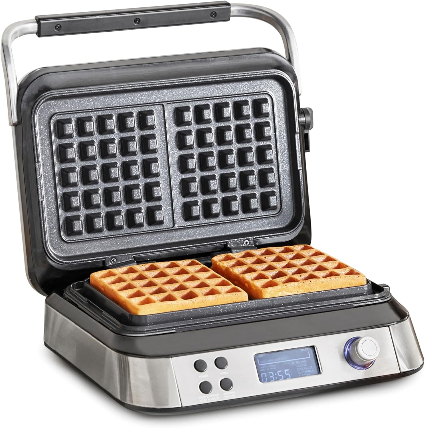 GreenPan Stainless Steel 2-Square Waffle Maker