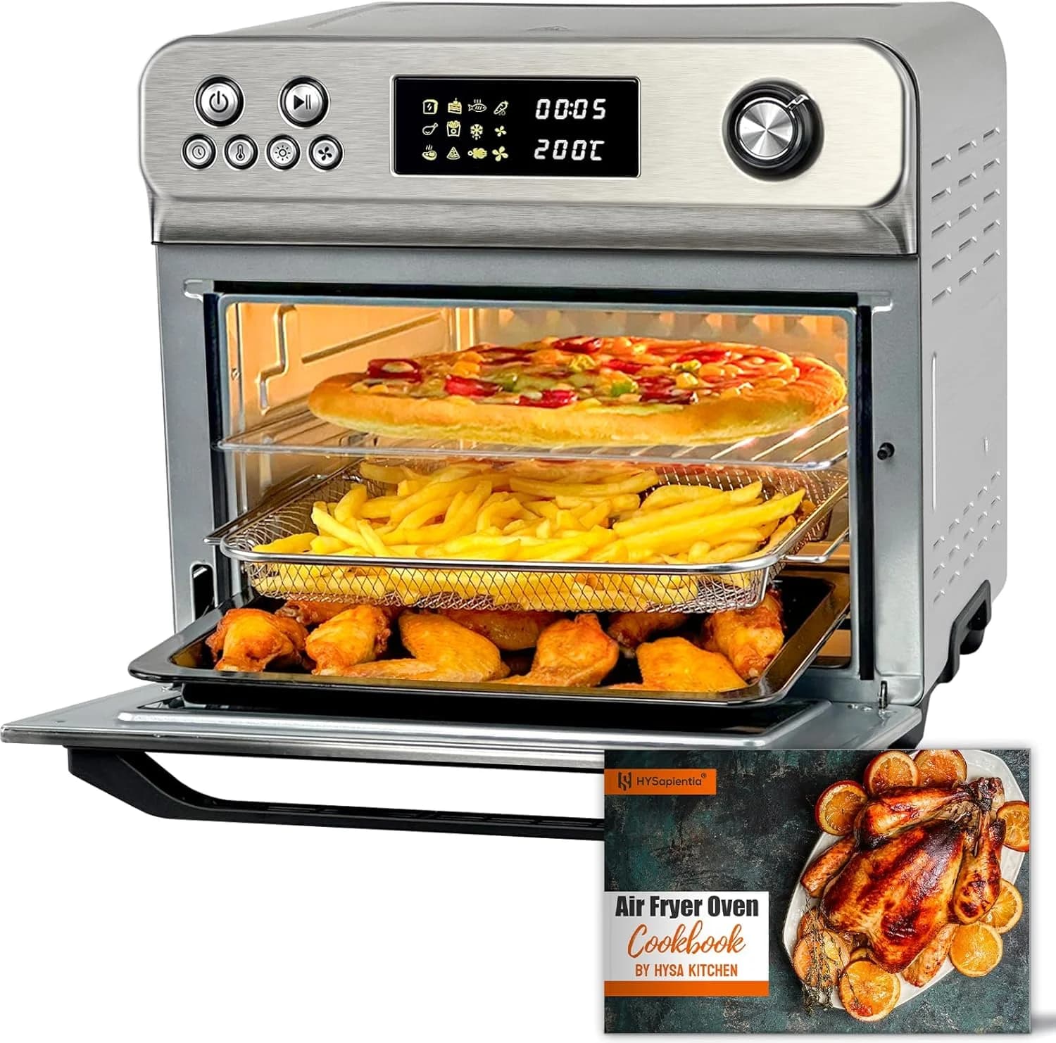 HYSapientia 26QT Air Fryer Toaster Oven Combo