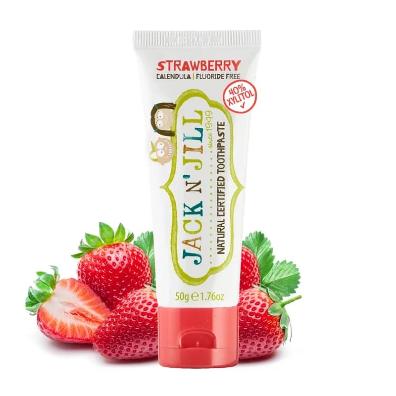 Jack N' Jill Natural Kids Toothpaste (Strawberry, Fluoride-Free)