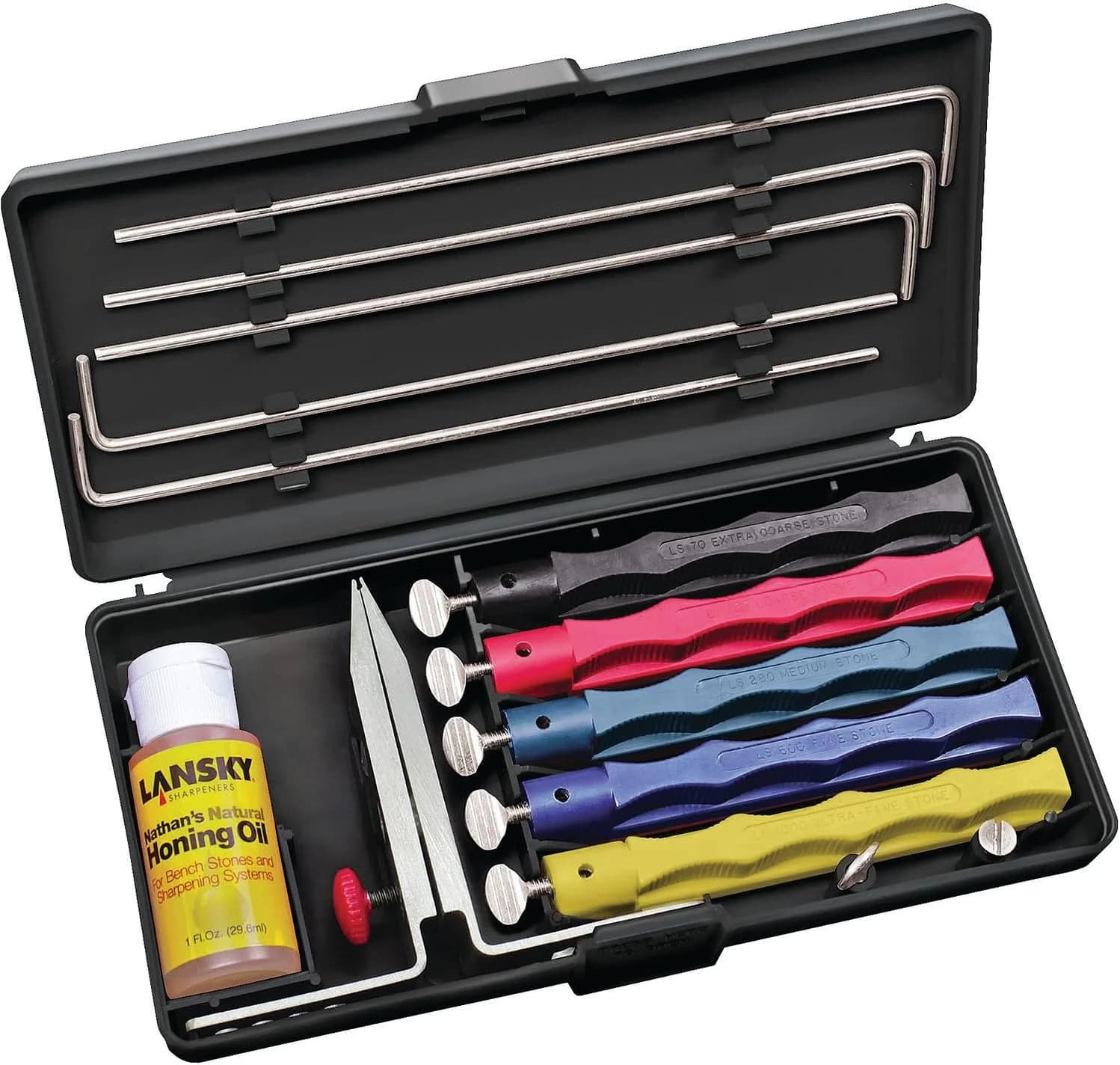 Lansky Deluxe 5-Stone Controlled-Angle Sharpening System (LKCLX)