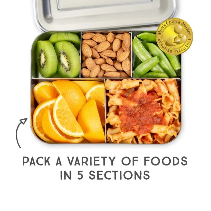 LunchBots Large Cinco Stainless Steel Lunch Container