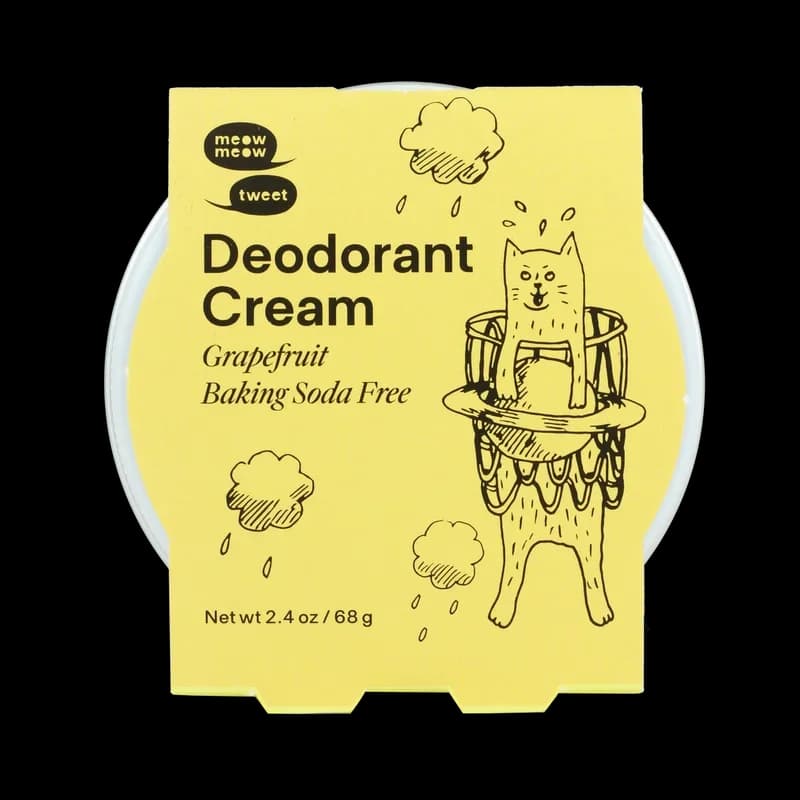 Meow Meow Tweet Baking Soda Free Deodorant Cream Grapefruit
