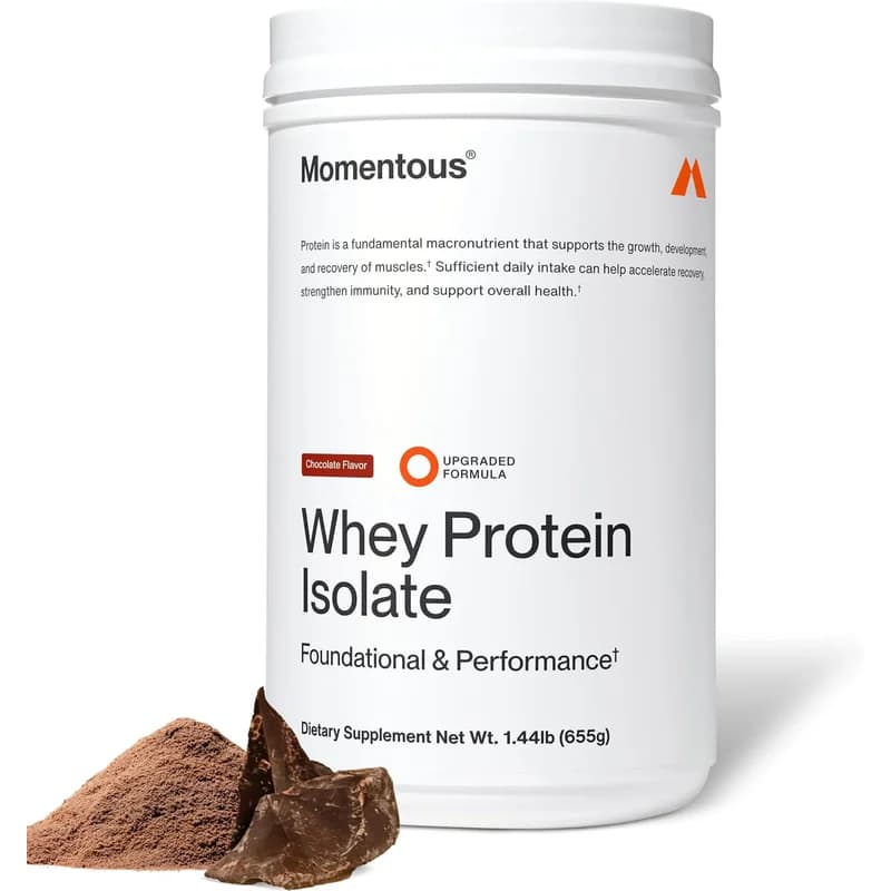 Momentous Grass-Fed Whey Protein Isolate, Chocolate