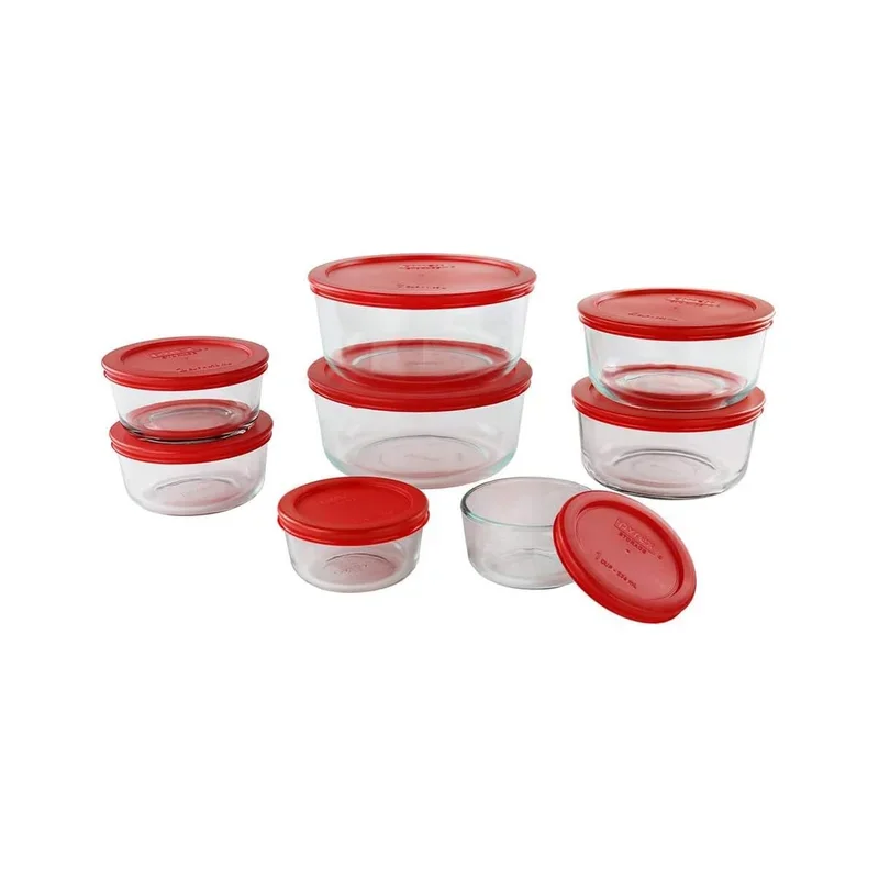 Pyrex Simply Store Glass Food Storage Containers (18-Piece Set)