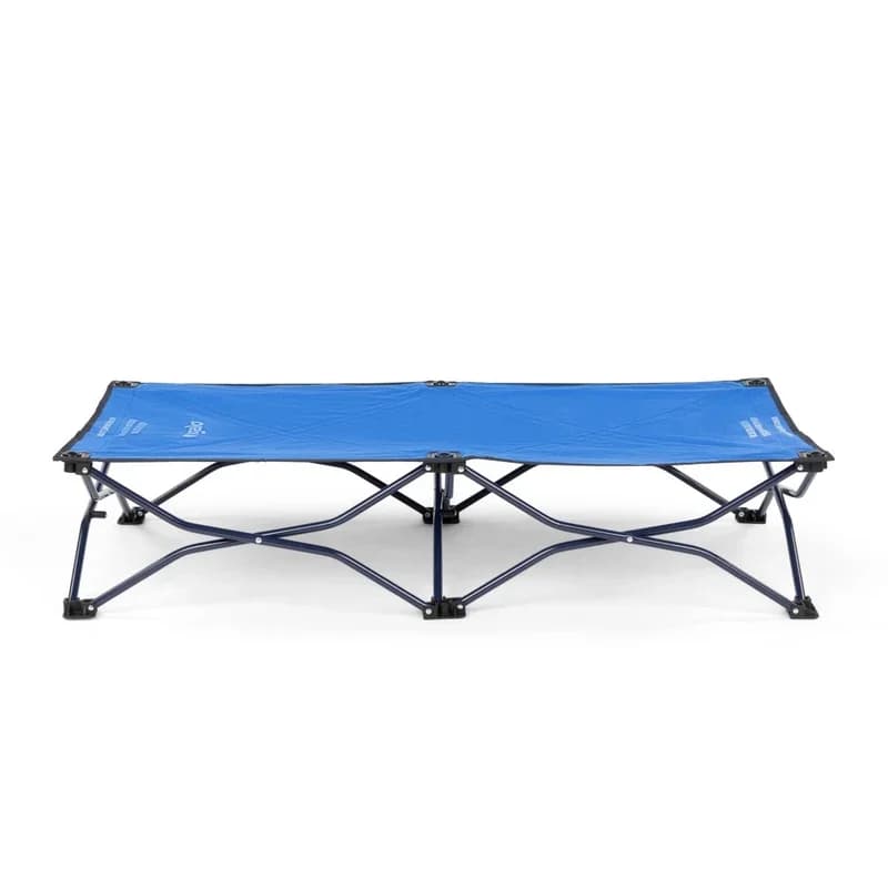 Regalo My Cot Portable Toddler Bed (Royal Blue, all-metal frame)