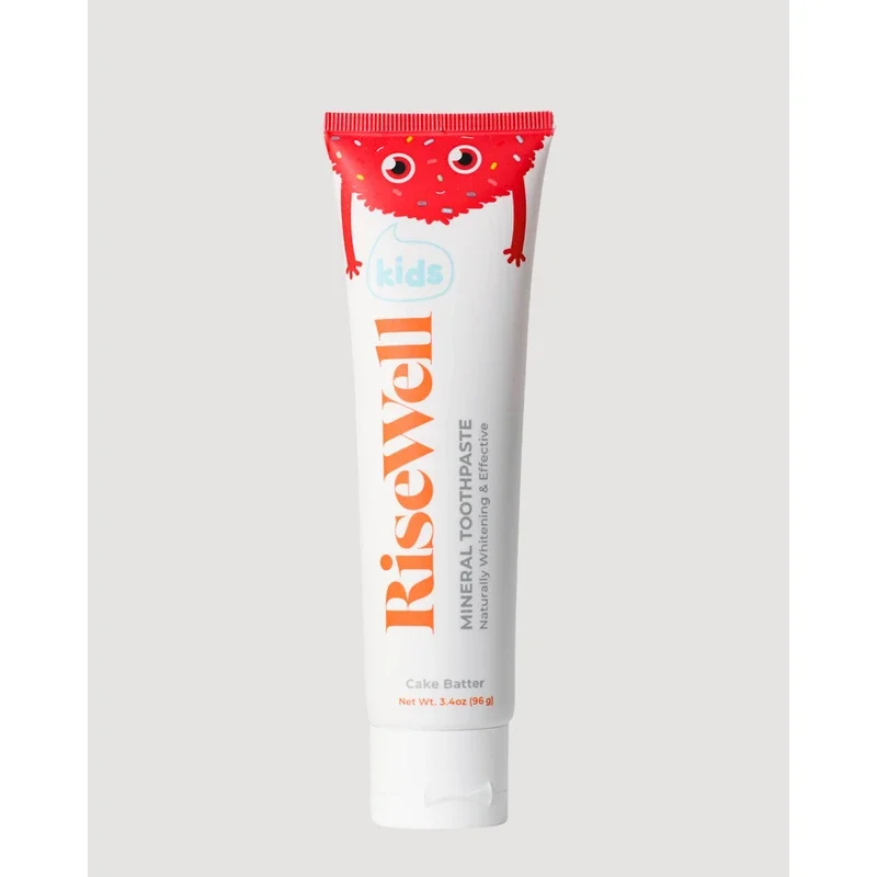 RiseWell Kids Mineral Toothpaste (Cake Batter, Fluoride-Free)