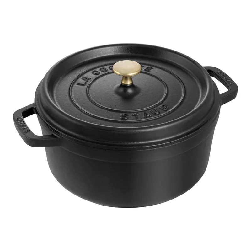 Staub Cast Iron Round Cocotte Dutch Oven (5.5 qt)