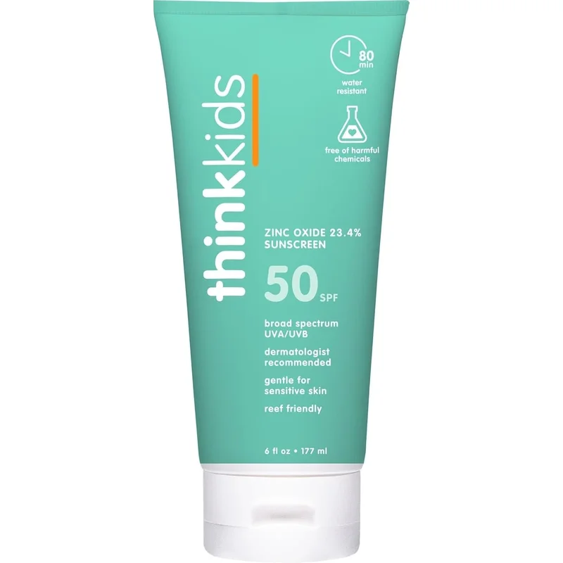 Thinkbaby Kids Clear Zinc Mineral Sunscreen SPF 50+