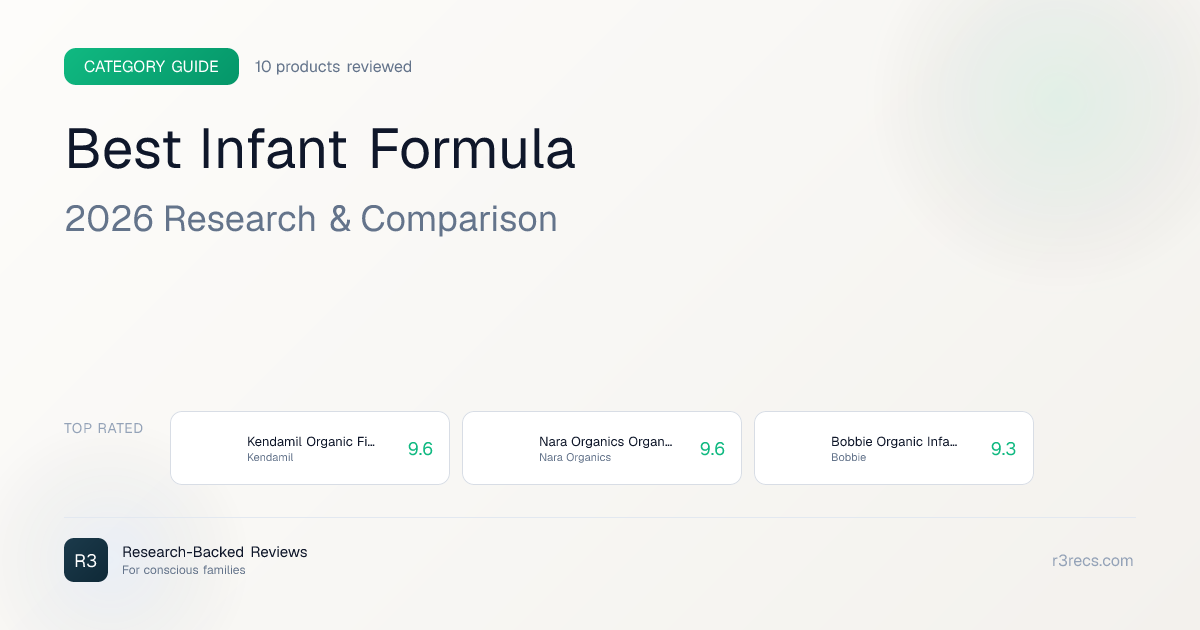 Cleanest Infant Formula (2026): 9 Ranked by Ingredients & Purity | R3